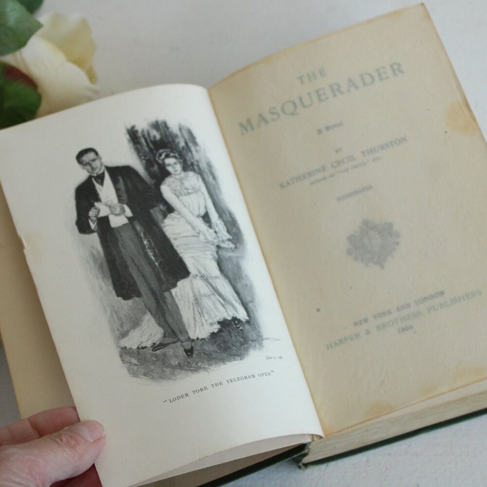Vintage 1900s Book, "The Masquerader" by Katherine Cecil Thurston, - Picture 3 of 10